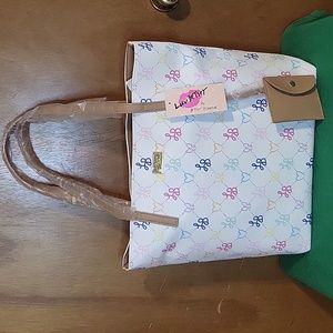 Luv Betsey by Betsey Johnson Multicolor Handbag With Detachable Card Holder